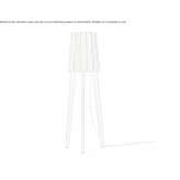 LED floor lamp made of teak wood Uzunovo