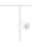 Regulowana aluminiowa lampa podłogowa LED Luverne