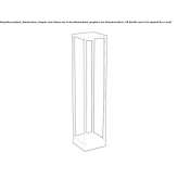 Aluminum LED floor lamp, wireless Apopka