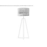 LED floor lamp made of teak wood Kuraby