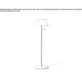 Bezprzewodowa lampa podłogowa LED Tulare