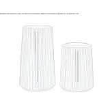 Latarnia LED z drewna tekowego Igris