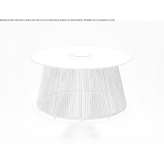 Wireless floor lamp made of natural fiber Desio