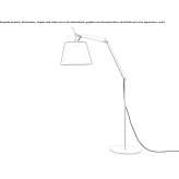 LED fabric floor lamp Thedford