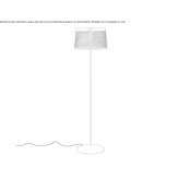 LED floor lamp made of composite material Aguadas