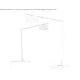 Regulowana lampa podłogowa z aluminium malowanego proszkowo Niton
