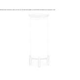 LED floor lamp made of teak wood Lubbock
