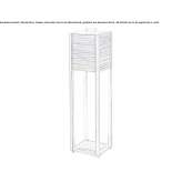 Lampa podłogowa LED z drewna tekowego Hombleux