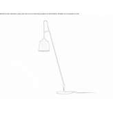 Zewnętrzna lampa podłogowa ze stali nierdzewnej i tkaniny tekstylnej Alief