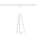 Lampa podłogowa ze szkła trawionego Arbonne