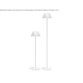 Aluminiowa lampa podłogowa LED Roeux