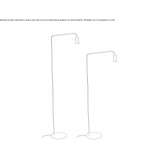 Aluminum LED floor lamp Chepes