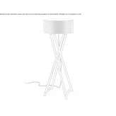 Outdoor floor lamp with a PET lampshade Nowata
