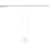 LED floor lamp made of polyethylene Texcapa
