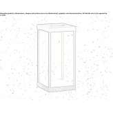Brass LED floor lamp Sinanche