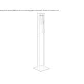 Powder-coated aluminum floor lamp Dormagen
