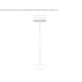 Lampa podłogowa LED z tkaniny Stanley