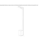 Concrete LED floor lamp Pfronten