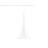 Zewnętrzna lampa wisząca LED z cementu Recanati