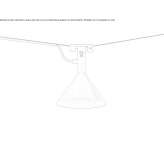 Zewnętrzna lampa wisząca z odlewanego ciśnieniowo aluminium, montowana na kablu Serdanu