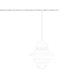 Outdoor hanging lamp made of polycarbonate Balerno