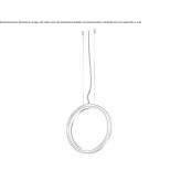 Outdoor LED pendant lamp in extruded aluminum Cokesina