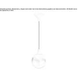 Outdoor LED hanging lamp made of polyethylene Malansac