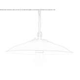 Aluminiowa lampa wisząca zewnętrzna Datca