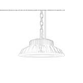 Zewnętrzna lampa wisząca LED z aluminium Ibiruba
