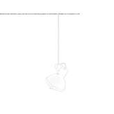 Outdoor LED hanging lamp made of aluminum Accadia