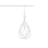 Outdoor hanging lamp made of blown glass Kelc