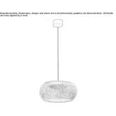 Outdoor LED hanging lamp made of polyethylene fiber Prajani