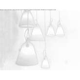 Outdoor LED hanging lamp made of polyethylene Abwinden