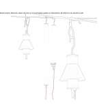 Outdoor hanging lamp made of methacrylate Athol