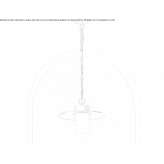 Aluminiowa lampa wisząca zewnętrzna Kaarina