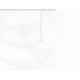 Outdoor pendant lamp in die-cast aluminum Kaarina