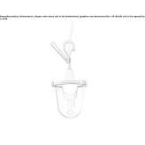 Outdoor LED hanging lamp made of aluminum Thedford