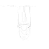 Outdoor LED hanging lamp made of aluminum Thedford
