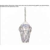 Outdoor hanging lamp made of Murano glass Bakio