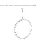 Outdoor LED pendant lamp in extruded aluminum Cokesina