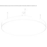 Outdoor LED hanging lamp made of aluminum Riaz