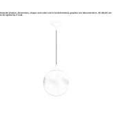 Outdoor LED hanging lamp made of polyethylene Malansac