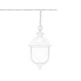 Lampa wisząca do użytku na zewnątrz z aluminium i miedzi Albia