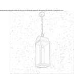 Metal outdoor hanging lamp Overpelt