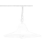 Metalowa lampa wisząca zewnętrzna Kapelln