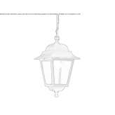 Zewnętrzna lampa wisząca z odlewanego ciśnieniowo aluminium Dzitnup