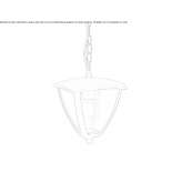 Zewnętrzna lampa wisząca z odlewanego ciśnieniowo aluminium Bejucos
