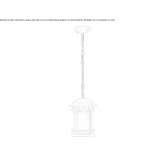 Aluminum outdoor hanging lamp Lecousse