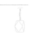 Zewnętrzna lampa wisząca LED Varadia