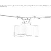 Zewnętrzna lampa wisząca LED na kablu Zamch